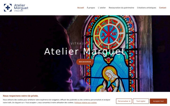 Screenshot of marguet-vitraux.fr