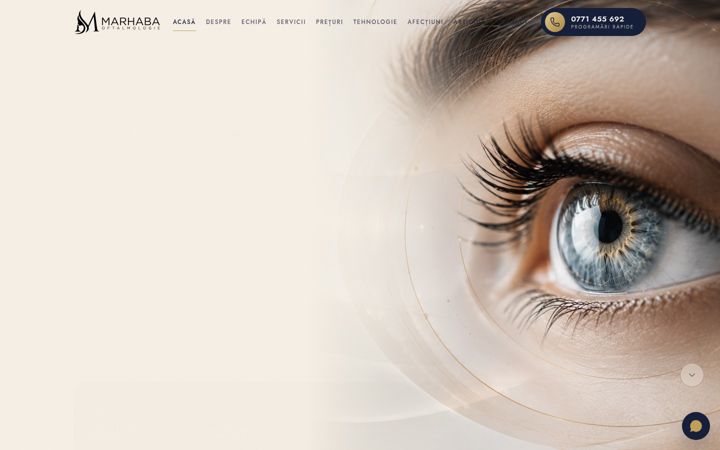 Screenshot of marhaba-oftalmologie.ro