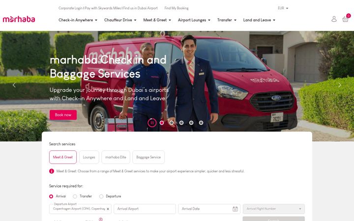 Екранна снимка на marhabaservices.com