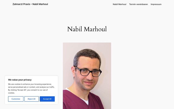Screenshot of marhoul-zahnarzt.de