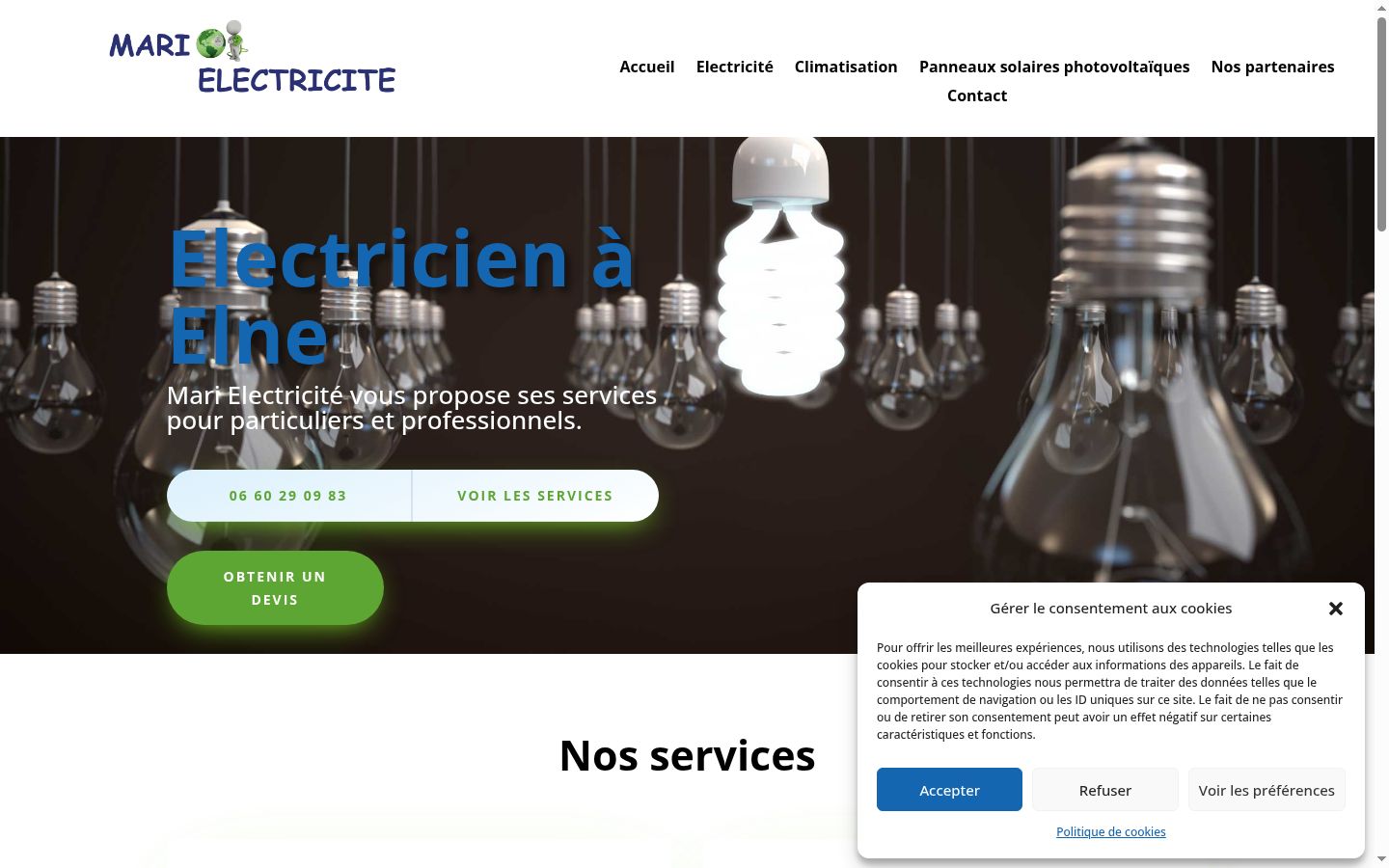 Screenshot tal-banner tal-kunsens muri qabel kwalunkwe interazzjoni