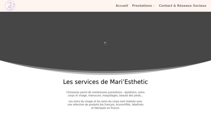 Screenshot of mari-esthetic.fr