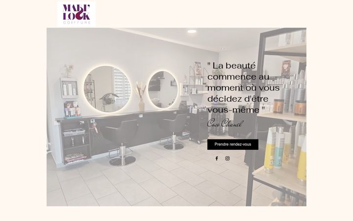 Screenshot of mari-look-coiffure.ch