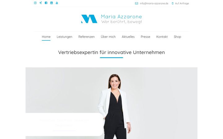 Screenshot of maria-azzarone.de