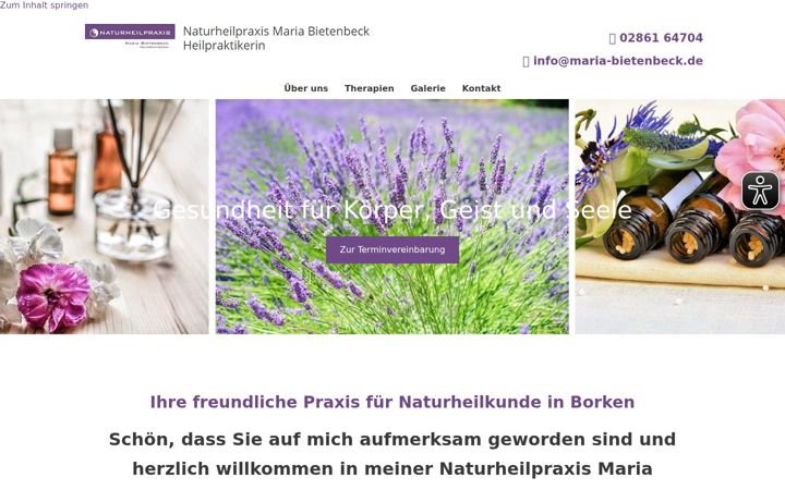 Screenshot of maria-bietenbeck.de