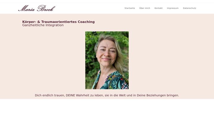 Screenshot of maria-brock.de