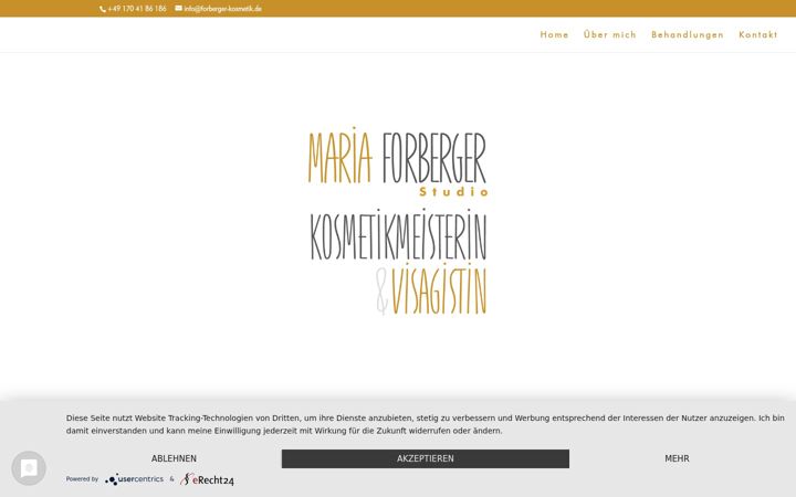 Screenshot of maria-forberger-kosmetik.de