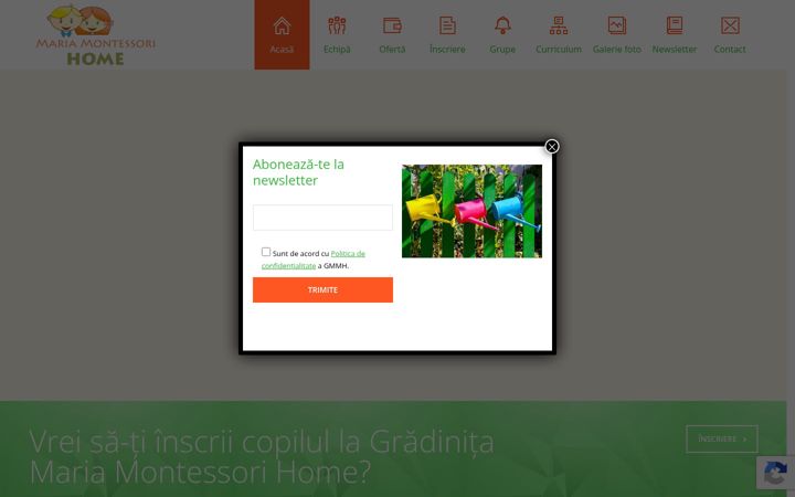 Screenshot of maria-montessori.ro