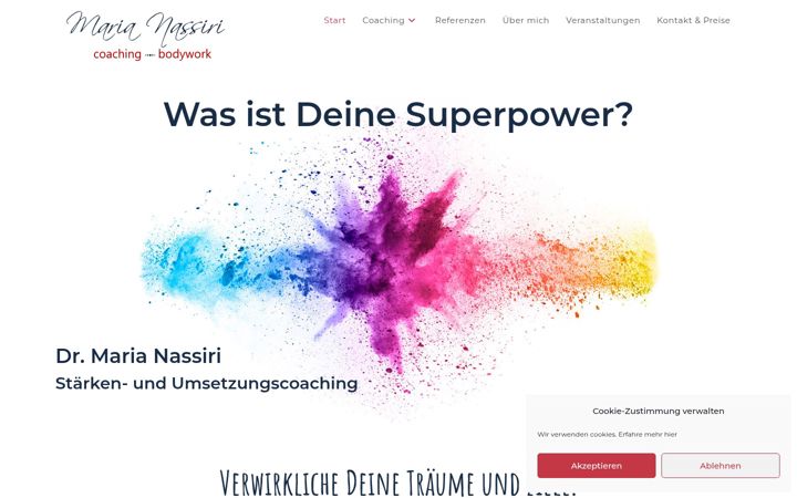 Screenshot of maria-nassiri.de