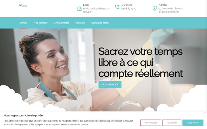 Screenshot of maria-service.fr