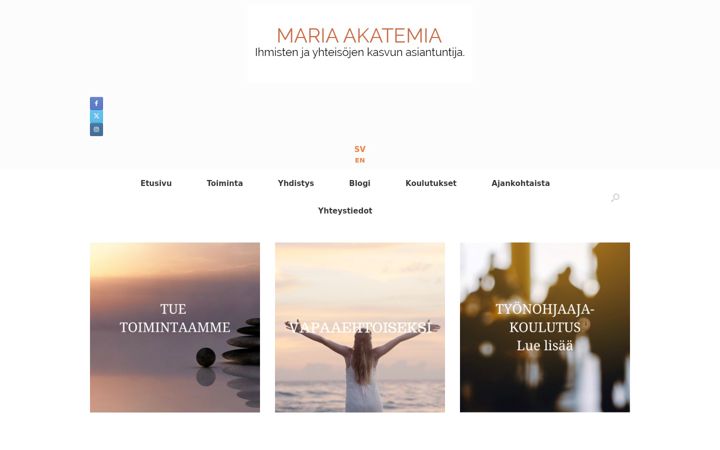 Screenshot of mariaakatemia.fi