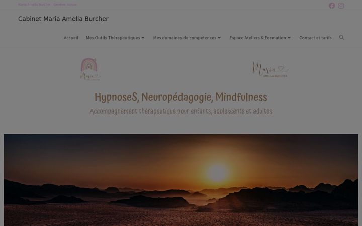 Screenshot of mariaamellaburcher.com