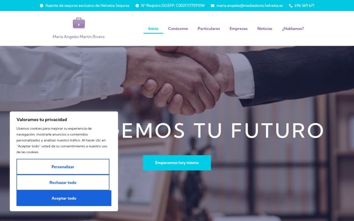 Screenshot of mariaangelesseguros.es