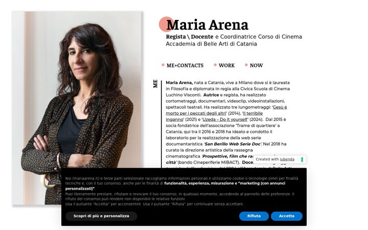 Screenshot of mariaarena.it