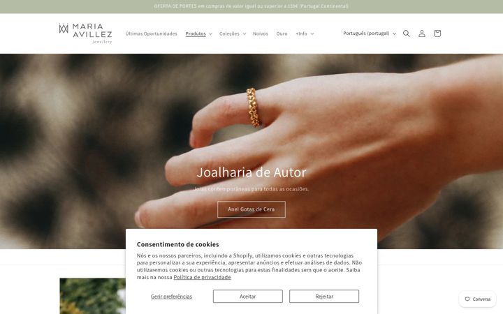 Screenshot of mariaavillezjewellery.com