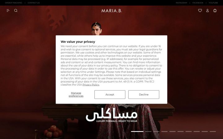 Screenshot of mariab.ae