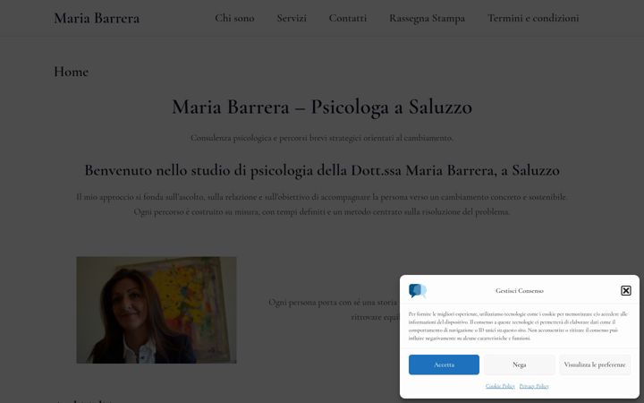 Screenshot of mariabarrera.it