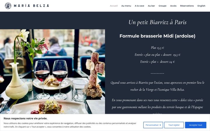 Screenshot of mariabelza.com