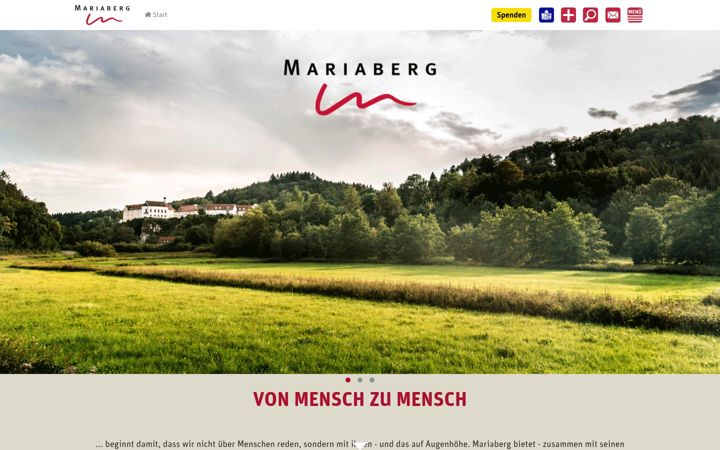 Screenshot of mariaberg.de