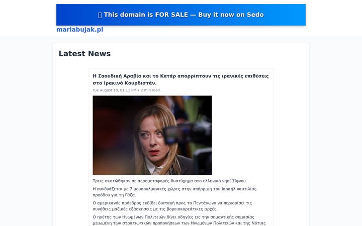 Screenshot of mariabujak.pl