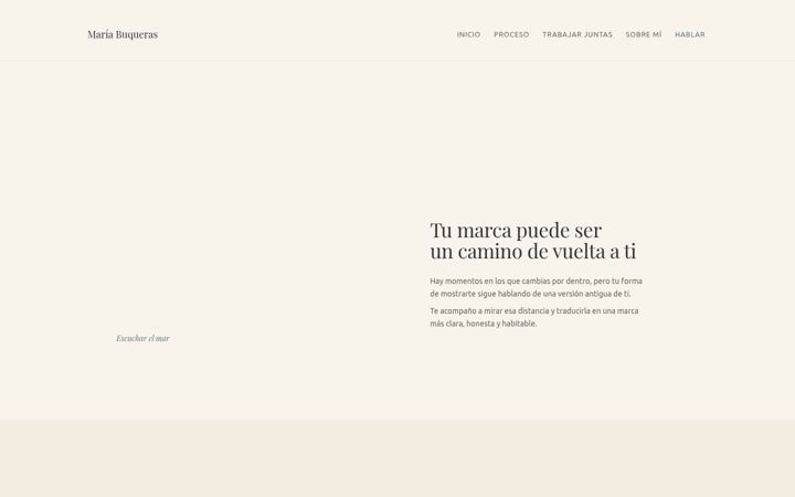 Screenshot of mariabuqueras.com