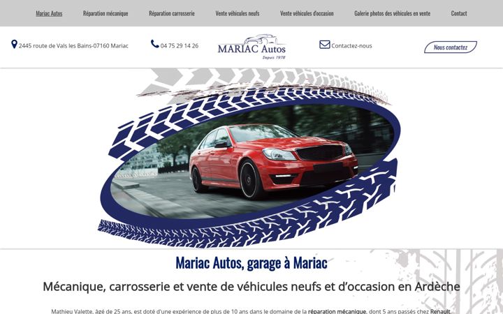 Screenshot of mariac-autos.fr
