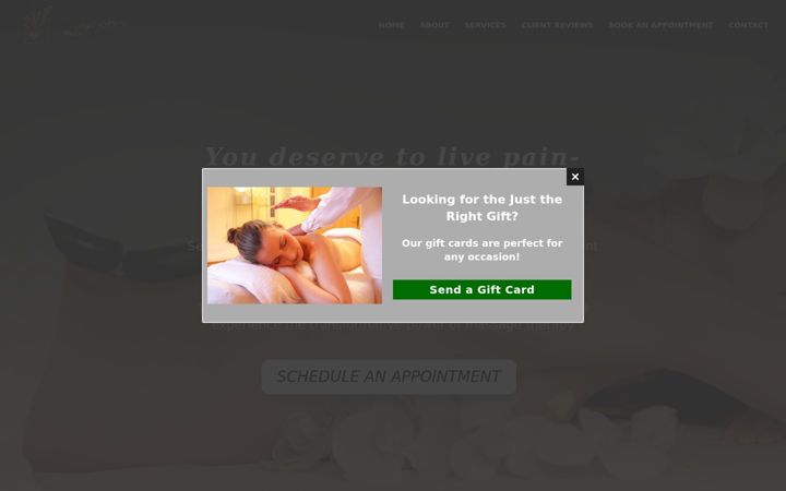 Screenshot of mariacardonatherapeuticmassage.com