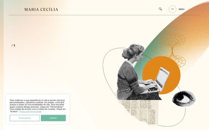 Screenshot of mariaceciliagomes.com.br