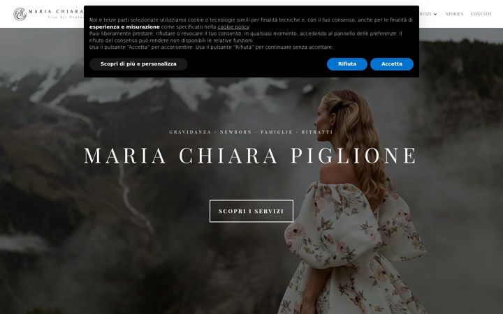 Screenshot of mariachiarapiglione.com