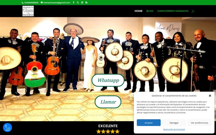 Screenshot of mariachiusera.com