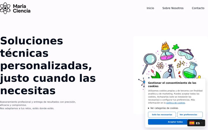 Screenshot of mariaciencia.es