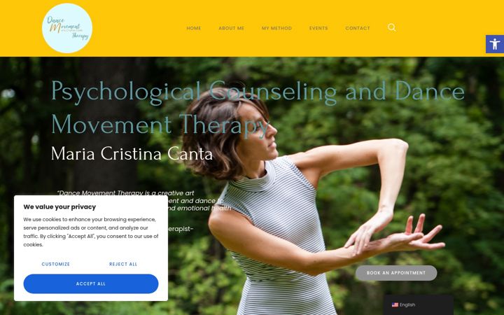 Screenshot of mariacristinacanta.com
