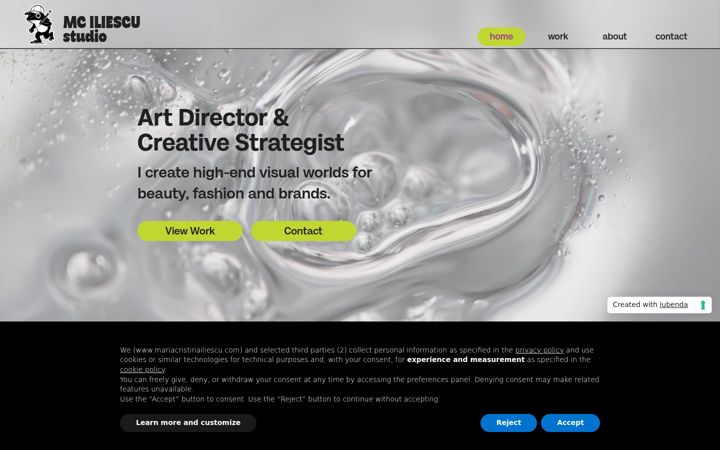Screenshot of mariacristinailiescu.com