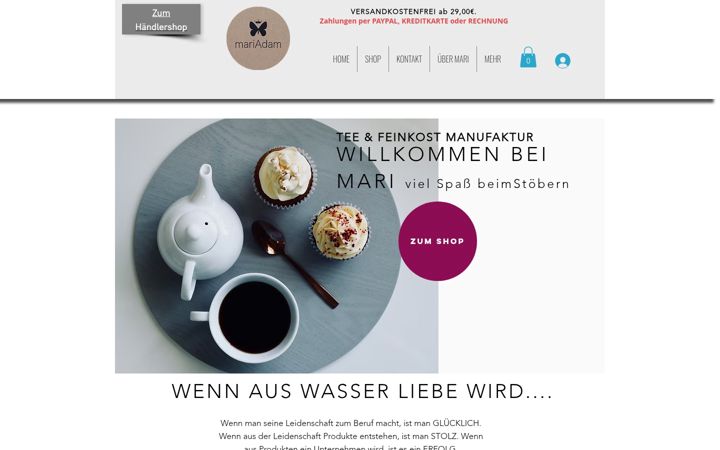 Screenshot of mariadam.de