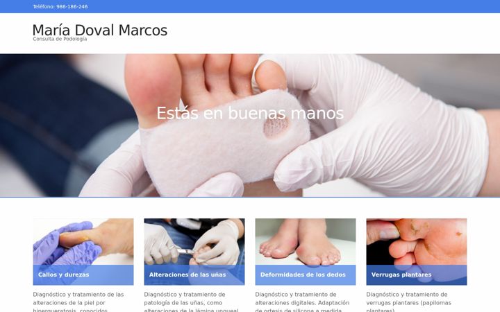 Screenshot of mariadovalmarcos.com