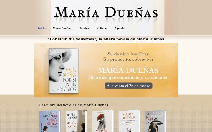 Screenshot of mariaduenas.es