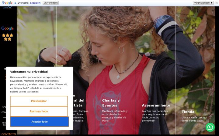 Screenshot of mariaechezarreta.com