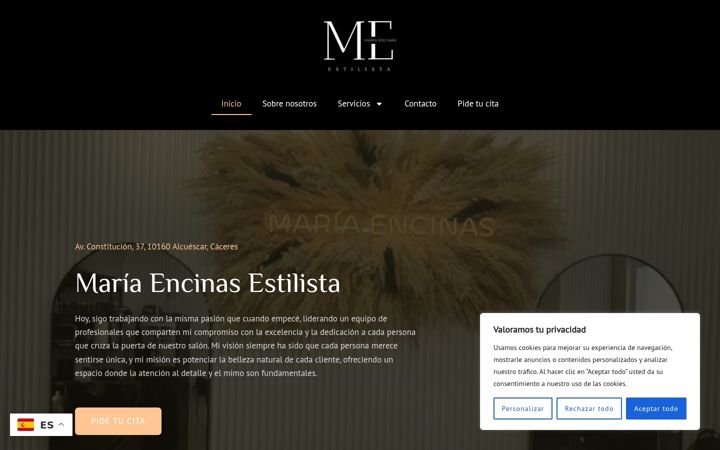 Screenshot of mariaencinasestilista.com