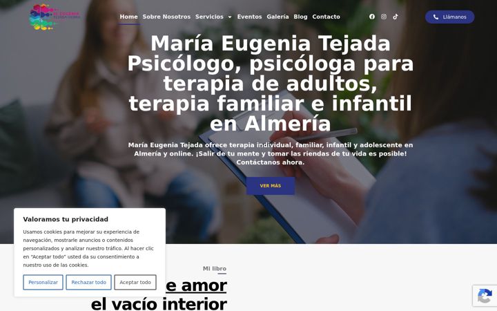 Screenshot of mariaeugeniatejada.com