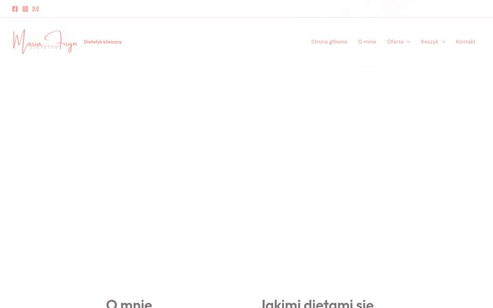 Screenshot of mariafiryndietetyk.pl