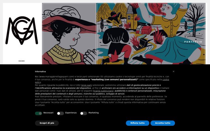 Screenshot of mariagabriellagasparri.com