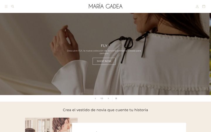 Screenshot of mariagadea.com