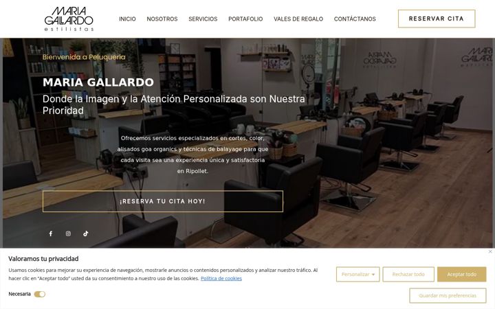 Screenshot of mariagallardoestilistas.com