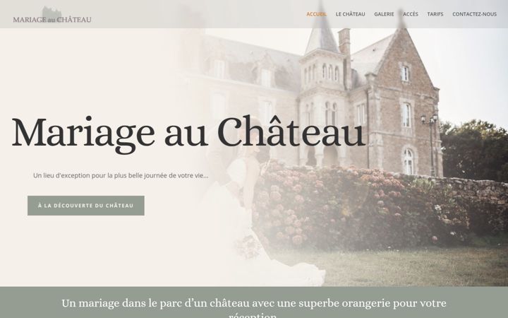 Screenshot of mariage-au-chateau.com