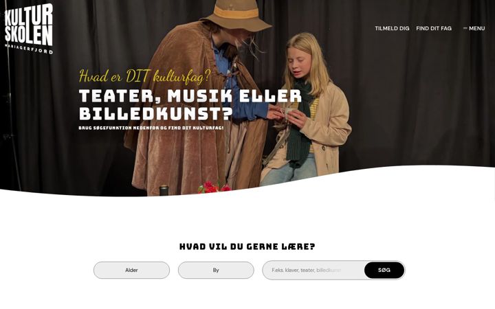 Screenshot of mariagerfjordkulturskole.dk