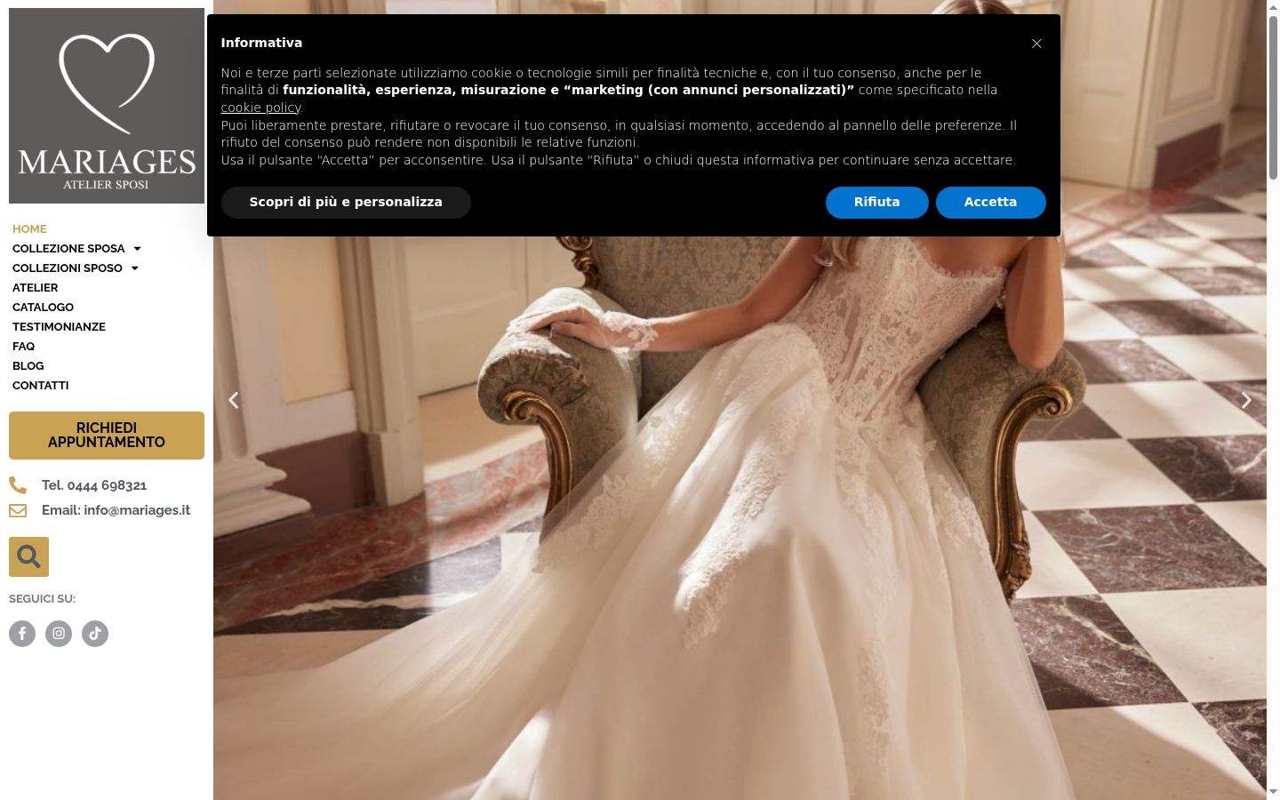 Screenshot van de toestemmingsbanner zoals getoond vóór enige interactie