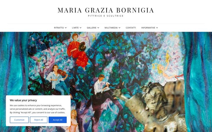 Screenshot of mariagraziabornigia.com