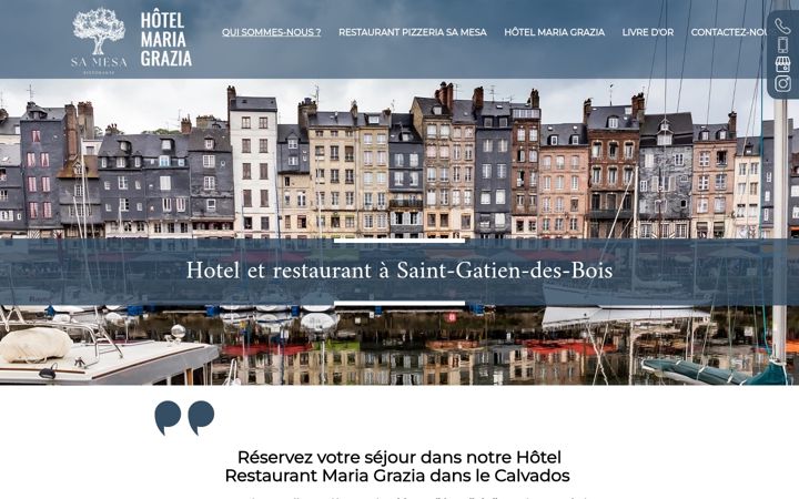Screenshot of mariagraziahotel.fr