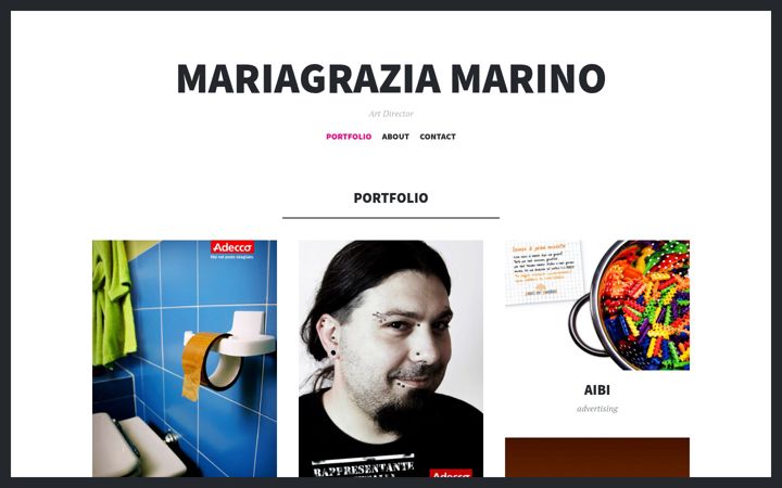 Screenshot of mariagraziamarino.com