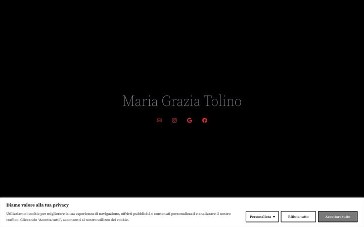Screenshot of mariagraziatolino.com
